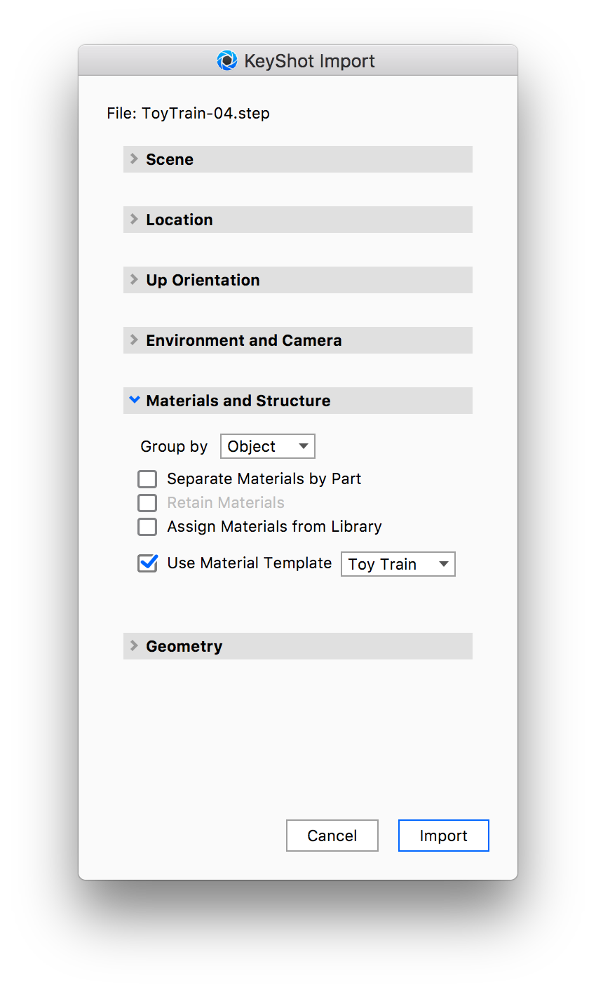 Material Templates - KeyShot 10 Manual