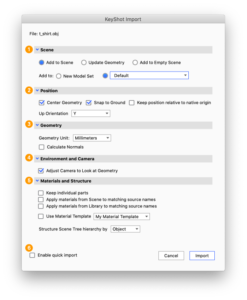 Import - KeyShot 10 Manual