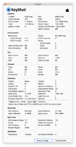 Hotkeys - KeyShot 11 Manual