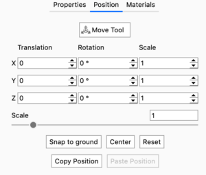 Moving Models and Parts - Keyshot Manual