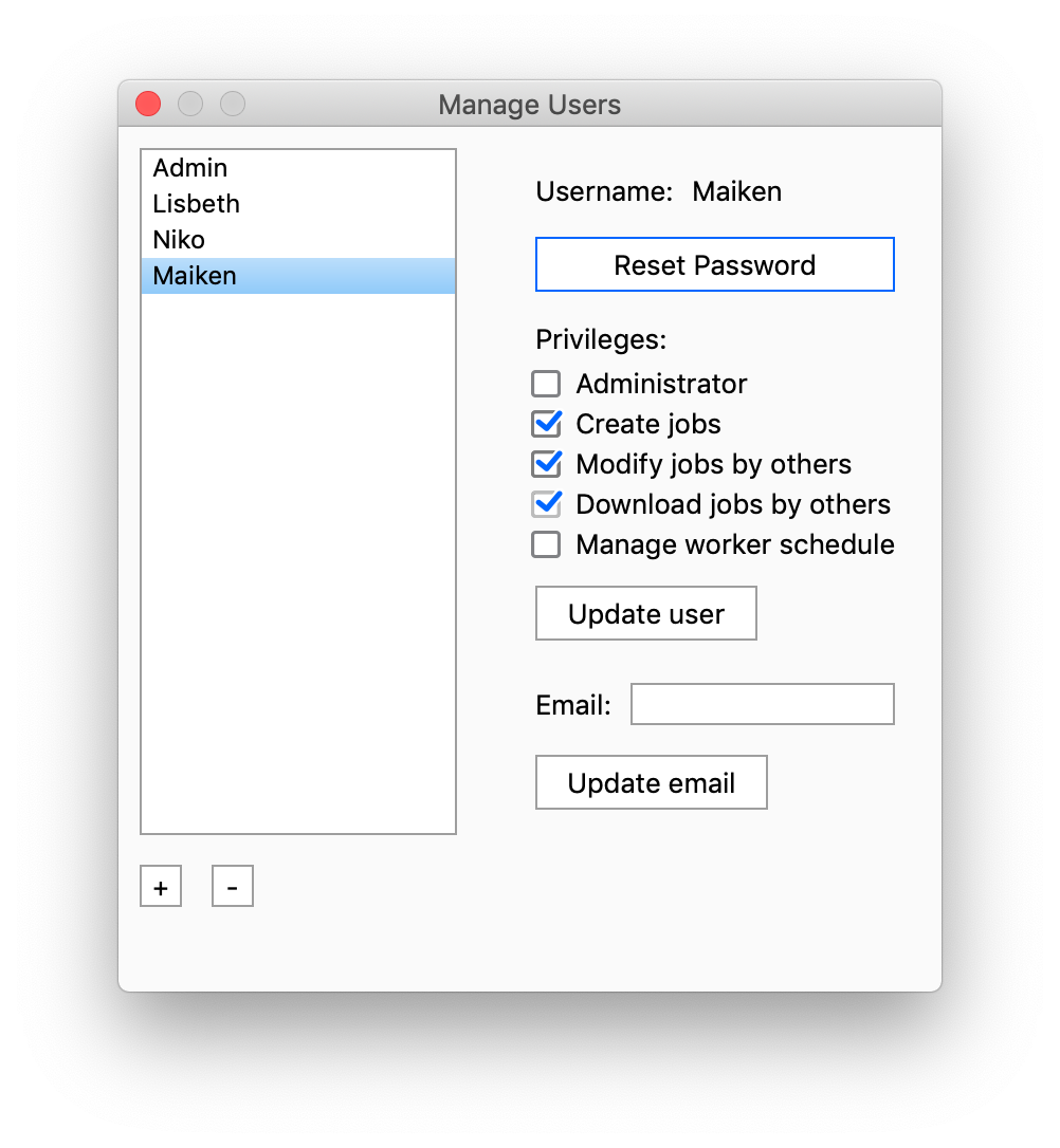 Set up Users - Keyshot Manual